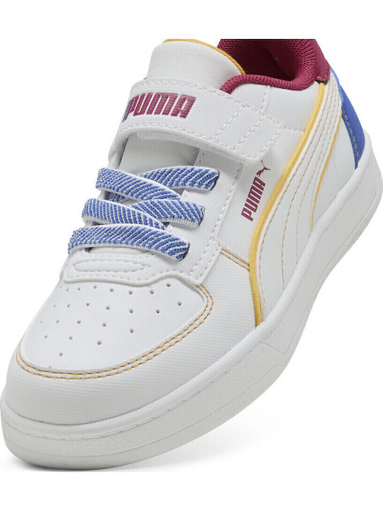 Caven 2.0 Kids Sports Shoes Running With Hoop & Loop Closure White