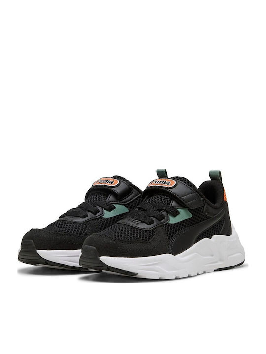 Trinity Lite Παιδικά Sneakers Ανατομικά με Σκρατς Μαύρα 400660-02