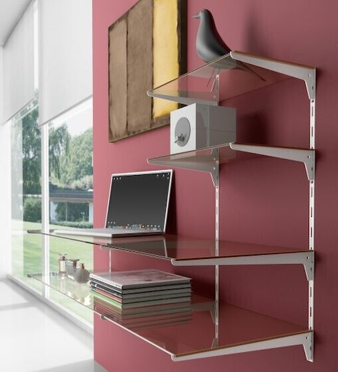 Emuca Rack Pillar with Single Support Hole White