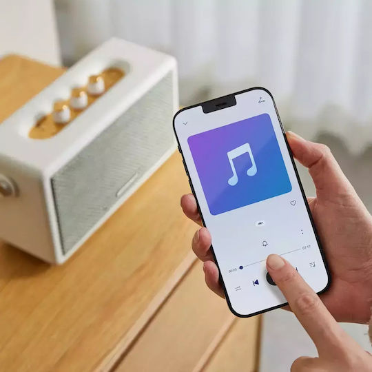 Create Boxă Bluetooth 40W cu Durată de Baterie până la 5 ore Bej