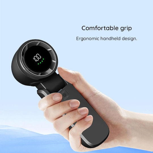 Mini Ventilator Portabil A9 Display Led 5 Viteze Usb-c Baterie Reîncărcabilă 5000mah Roz Silentios