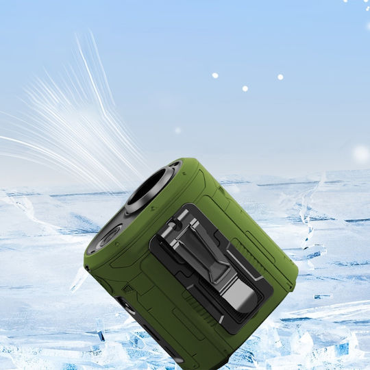 Ventilator Portabil De Talie Z14 5 Niveluri De Viteză Motor Fără Perii 6000mah Ecran Led Design Compact Portocaliu