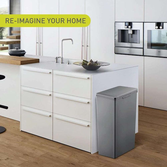 Eko Пластмасов Кош За Боклук Morandi Touch със Сензор Сив 20л