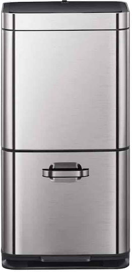 Eko Eko Recycling Mülleimer aus Inox mit Sensor Grau 60lt