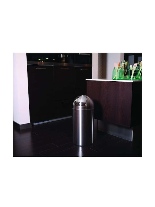 Eko Waste Bin Waste made of Stainless Steel Silver 40lt 1pcs