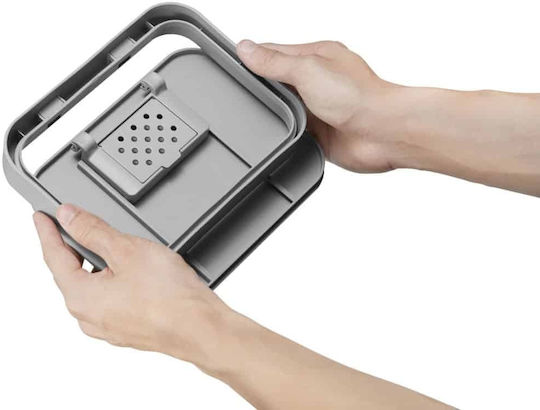 Eko Eko Puro II Waste Bin for Cabinet Plastic with Oscillating Lid Grey 7L