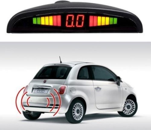 Senzori de Parcare 4 Senzori Ultrasonici Afișaj Tip LED Indicator Digital de Distanță