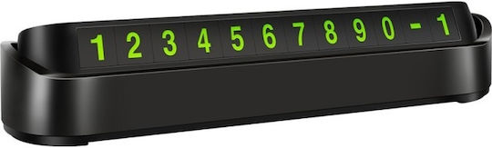 Foxmag24 Phone Number Holder Magnetic Numbers Black