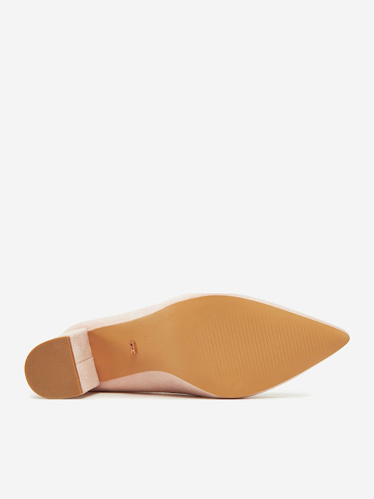Pantofi cu toc Roz
