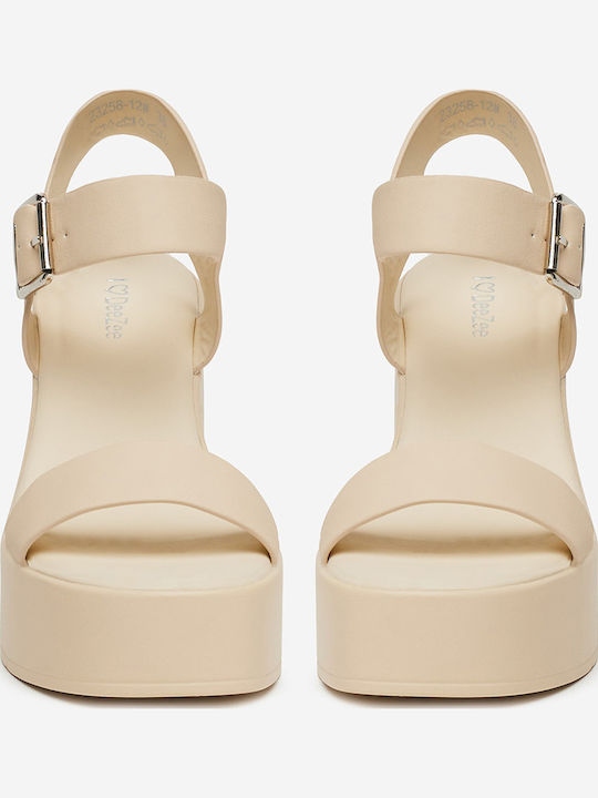 Sandalen Beige
