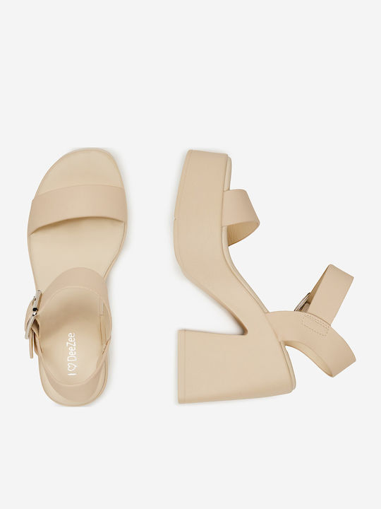 Sandalen Beige