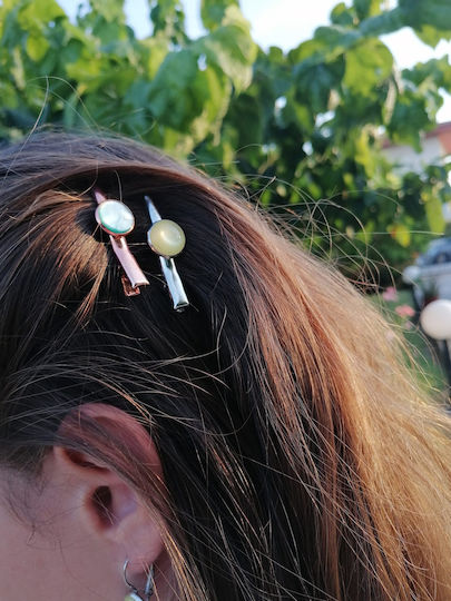 Set aus Haarspangen in Roségold