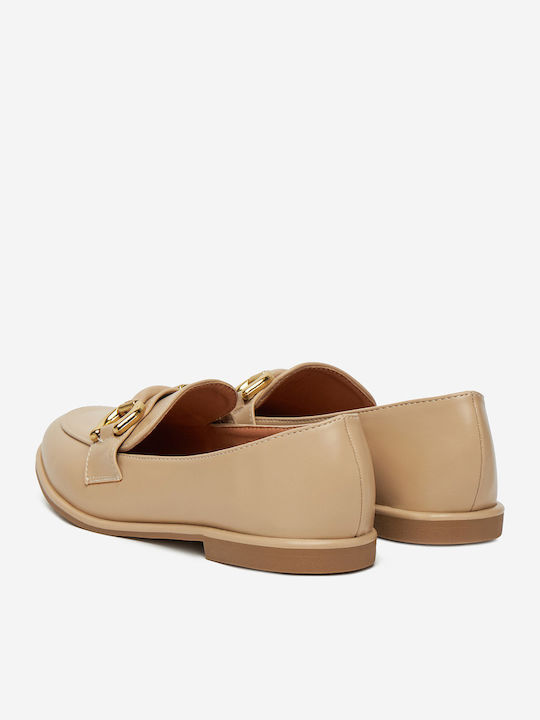 Damen Mokassins in Beige Farbe