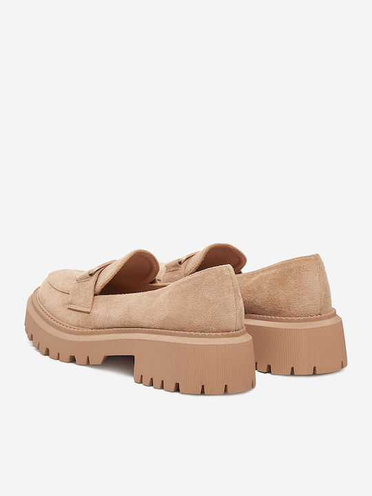 Damen Loafers in Beige Farbe