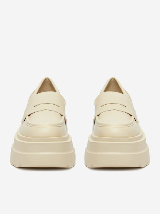 Damen Loafers in Beige Farbe