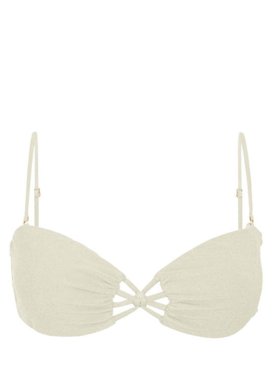 Strapless Bikini Top Natural, Iris