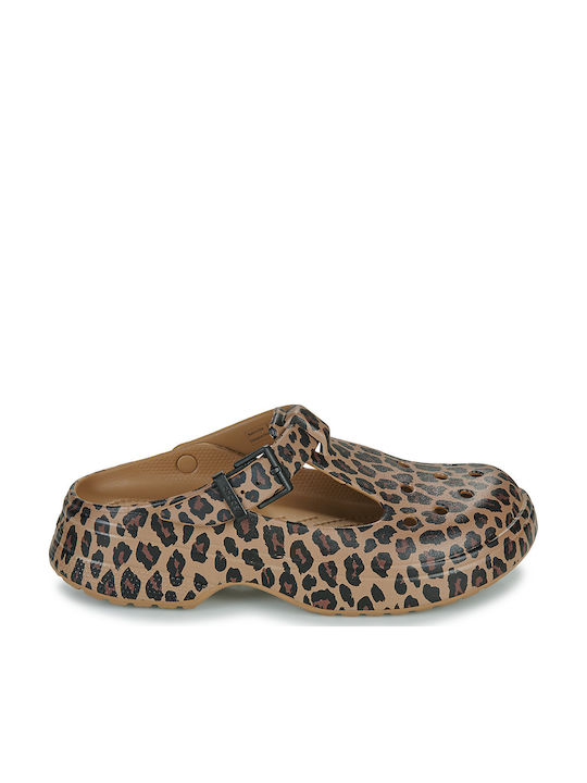 Crocs Classic Mary Jane Γυναικεία Σαμπό Καφέ Crocs Classic Mary Jane Γυναικεία Σαμπό Καφέ