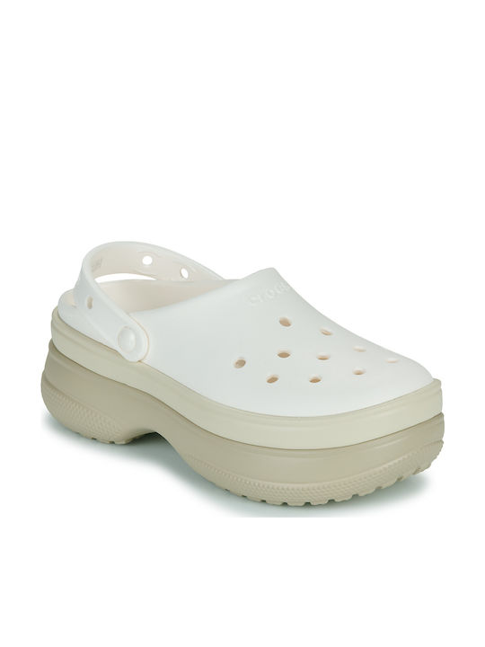 Crocs Classic Stacked Women's Clogs White