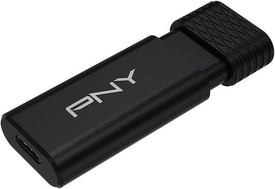 PNY 256GB USB 2.0 Stick with connection USB-C Black