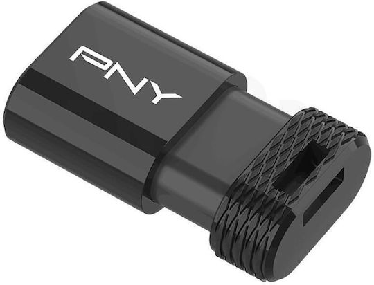 PNY 64GB USB 2.0 Stick with connection USB-C Black