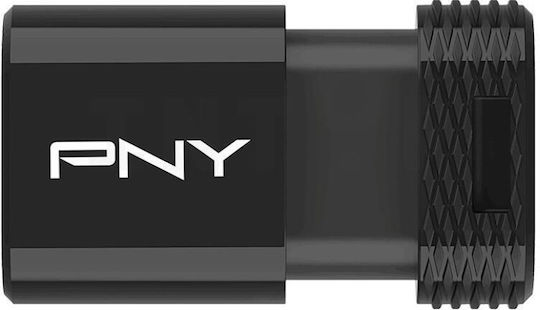 PNY 64GB USB 2.0 Stick with connection USB-C Black