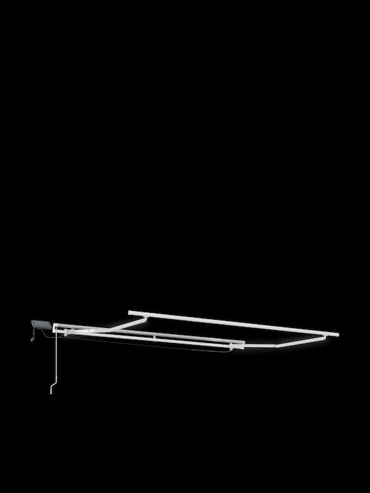 vidaXL Τέντα Βεράντας με Led Κόκκινη 3.5x2.5m