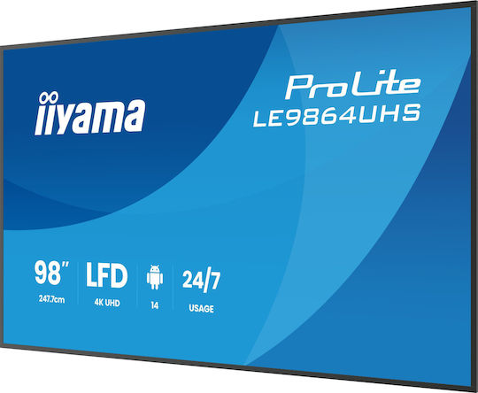Iiyama LE9864UHS-B1AG Public Display LCD VA 4K UHD 98"