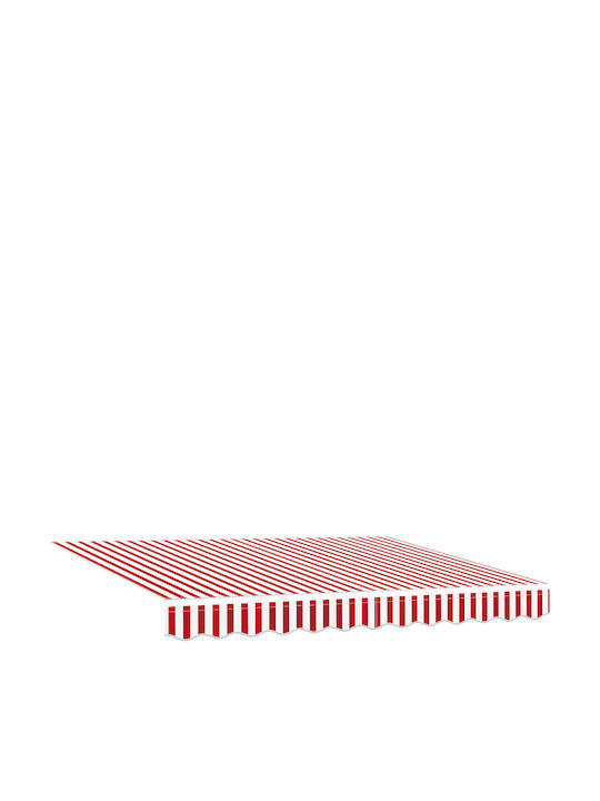 vidaXL Terrace Wall Tent with LED Light Red 3x2.5cm