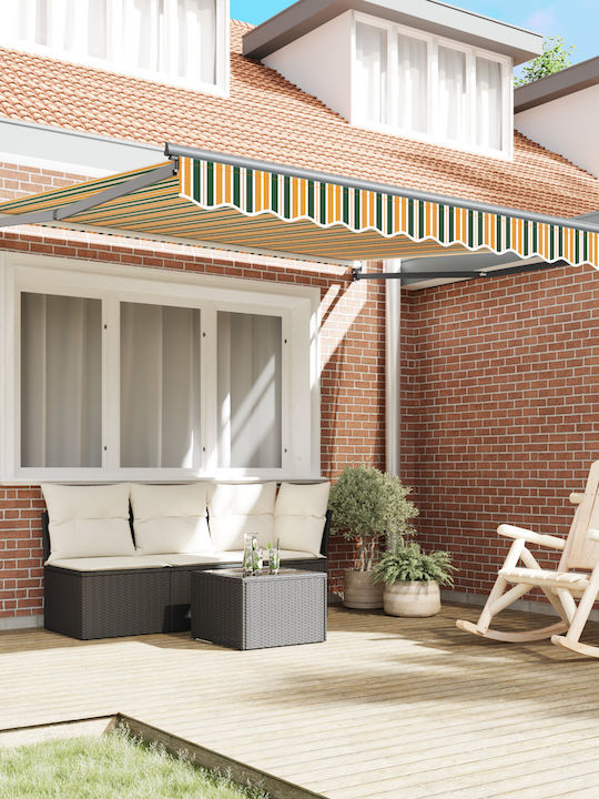 vidaXL Cort Terasă Verde x2.5m