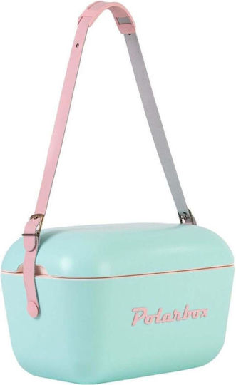 Polarbox Classic & Pop Style Portable Fridge 12lt Turquoise Pink