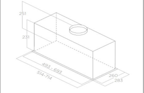 Pyramis Τζάκι Plus EF Μηχανισμός Απορρόφησης 70cm Inox