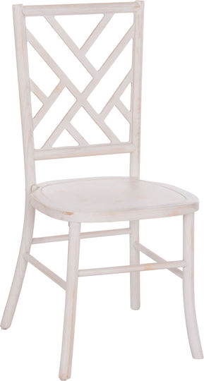 Toon Καρέκλα Τραπεζαρίας Ξύλινη White Wash 41x46x95εκ.
