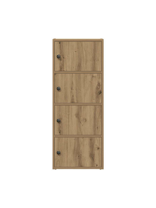 Living Room Display Cabinet Made of Particle Board Artisian Oak 40x24x102cm