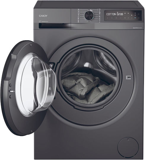 Candy Washing Machine 10kg 1400 Rounds Proactive Wash Gray BR 410B8G-S