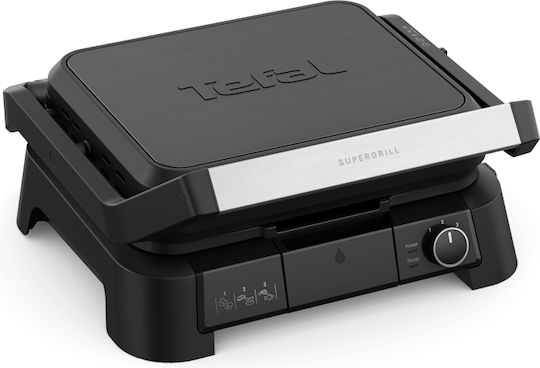 Tefal Supergrill 3In1 Сандвич тостер грил с подвижни плочи 2000W Черна