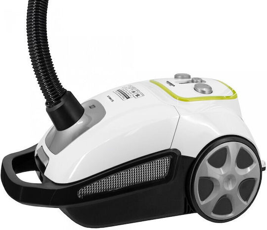 Samus Deluxe ECO-FORCE Ηλεκτρική Σκούπα 700W με Σακούλα 3lt Λευκή