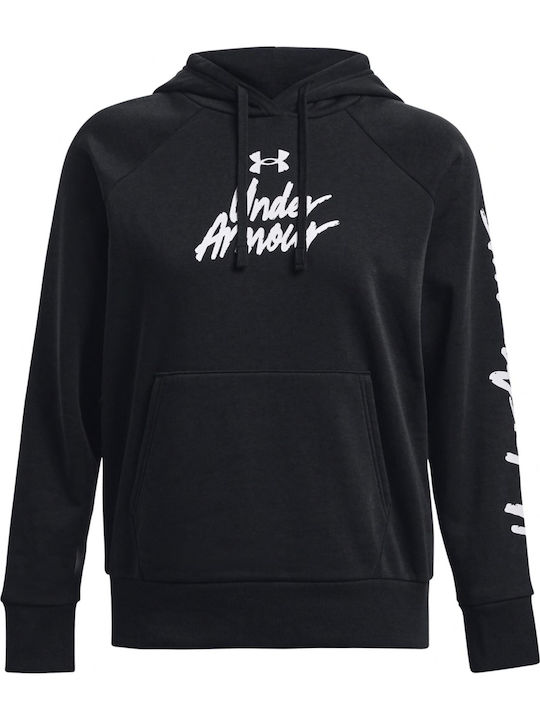 Ua Rival Damen Sweatshirt Schwarz