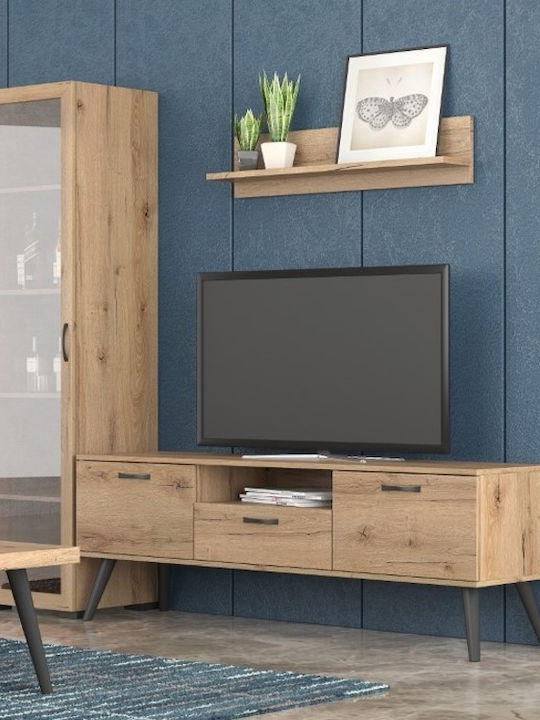 Unitate TV pentru sufragerie Νο 55 Scrumieră cu vitrină L195xA45xÎ180buc