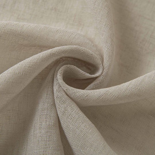 Beauty Home Curtain With Beige Grommets 140x270cm