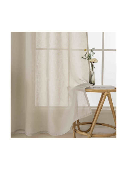 Beauty Home Curtain With Beige Grommets 140x270cm