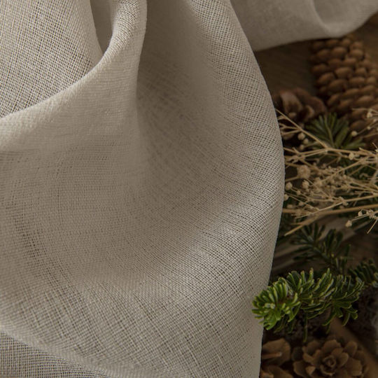 Beauty Home Curtain With Beige Grommets 140x270cm