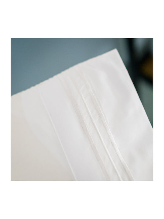 My Home Luxury Duvet Cover Set 220x240cm King Size With 2 Pillowcases & 1 Bed Sheet White