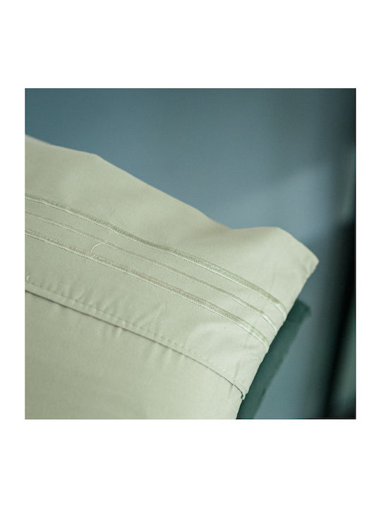 My Home Luxury Set Duvet Cover 220x240cm Super King with 2 Pillowcases and 1 Bed Sheet Green