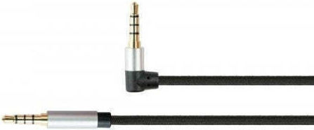3.5mm Male To 3.5mm Male Black 1m Audio Cable With Gold Plated Terminals