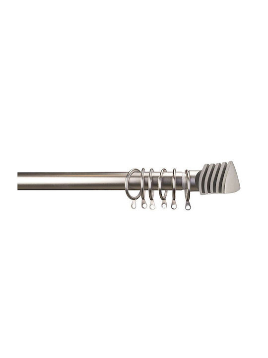 Flamingo Сгъваемо Металик Корниз Fishbone 160-300cm Satin Nickel