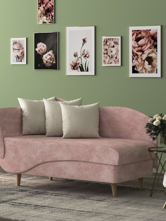 Dulce Релакс стол Кадифе Розов Д161xШ72xВ78бр