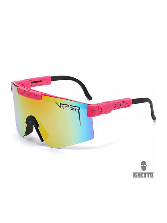 Ghetto Unisex Γυαλιά Ηλίου με Κόκκινο Σκελετό HS2047 Red