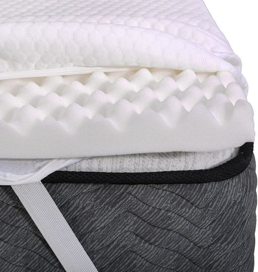 Fylliana Ανώστρωμα Memo Air Ημίδιπλο Memory Foam με Αποσπώμενο Κάλυμμα 120x200x5εκ.
