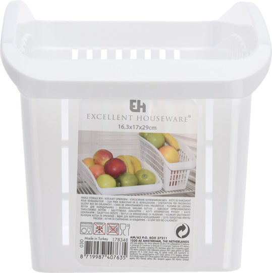 Excellent Houseware Coș Organizator Pentru Frigider Utilizare Generală 29x16x17cm