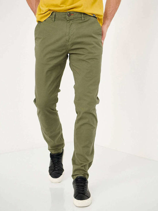 Hose Chino Elastisch Khaki
